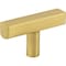 Jeffrey Alexander 2" Brushed Gold Dominique Cabinet "T" Knob 845T-BG - alternate 1